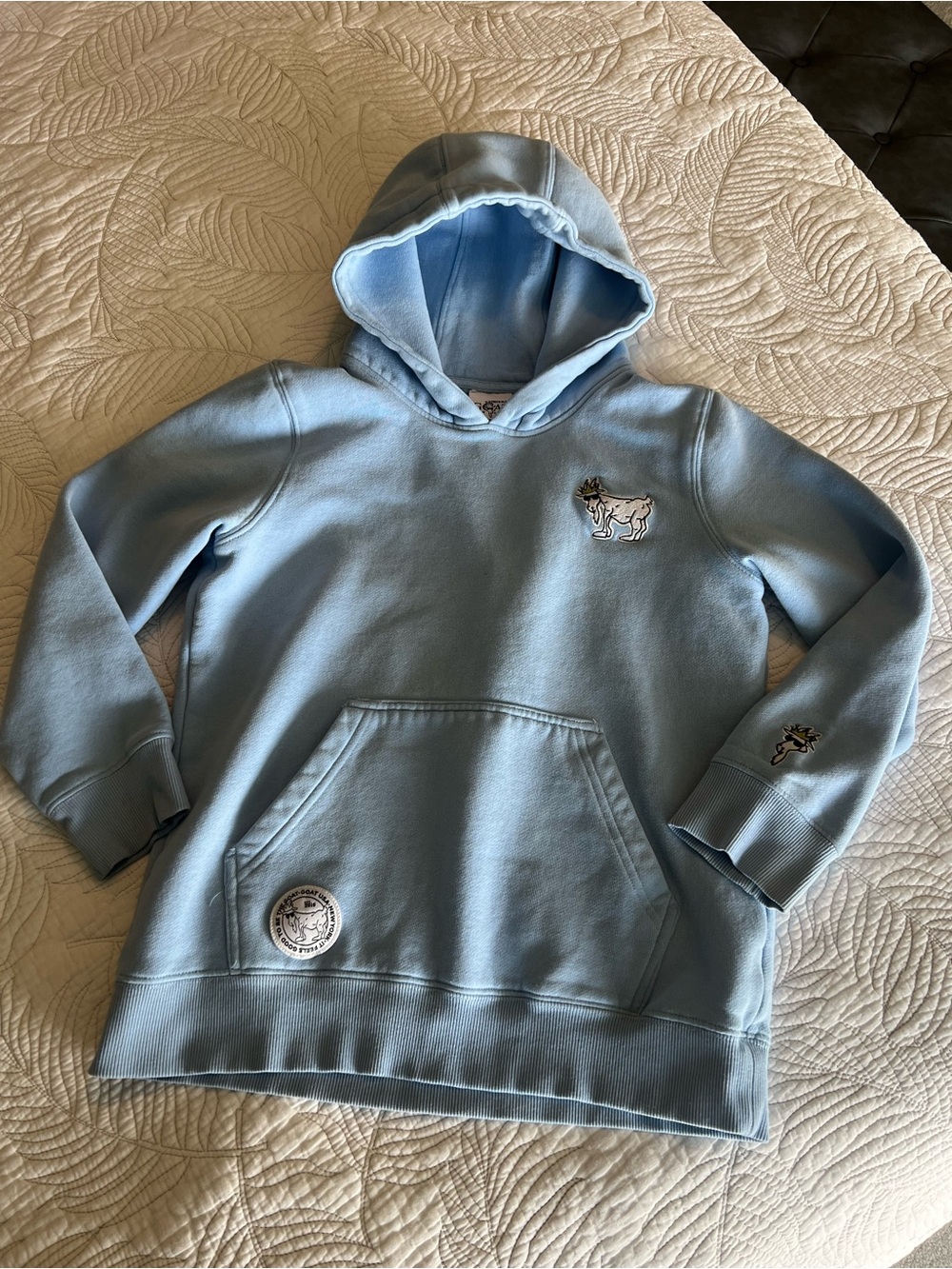 GOAT USA Light Blue Hoodie YXL